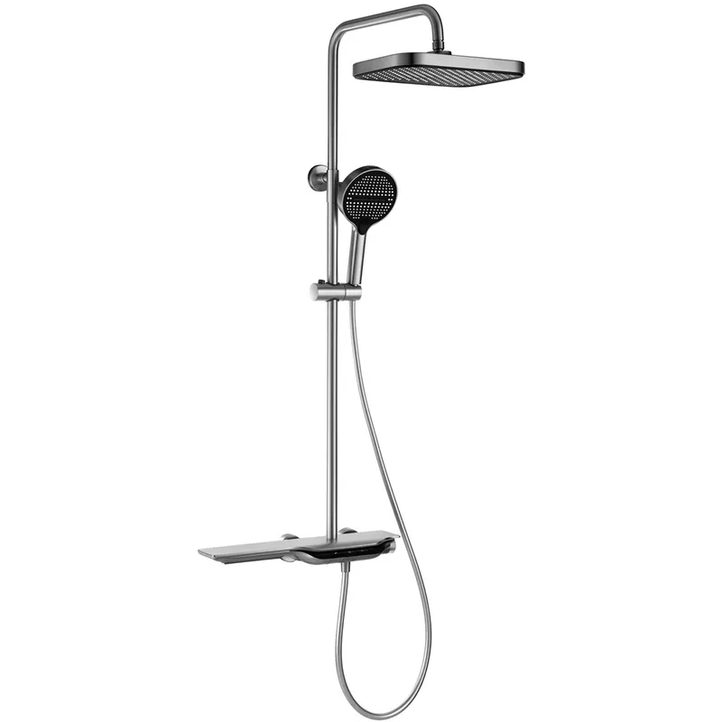 Душевая колонна с термостатическим смесителем MIXXUS PREMIUM SPACE-009-J CHROME с кнопочным переключателем, 3 режима (MI7012) Киев - изображение 1