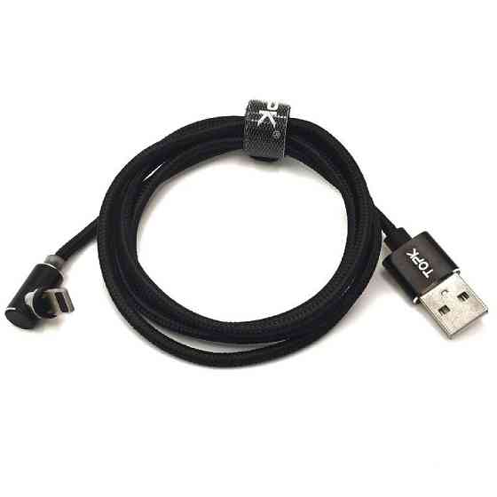 Магнітний Lightning кабель TOPK AM51 Black Київ
