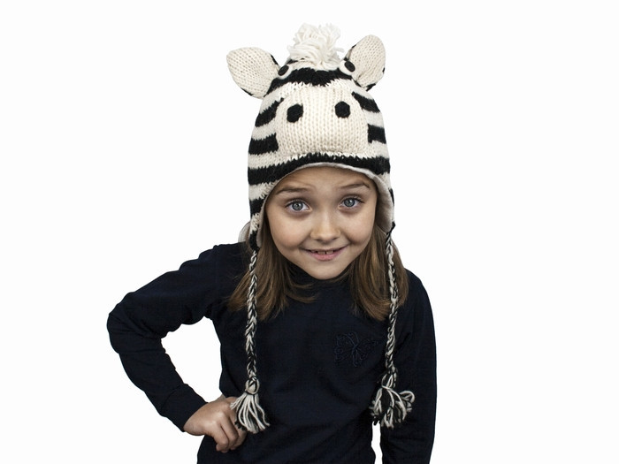 Шапка для девочки 4 лет Зебра Киев - изображение 1