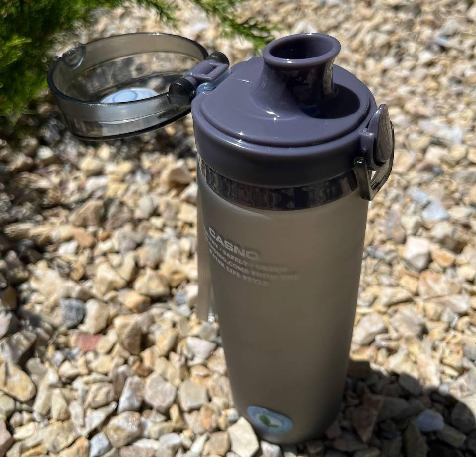 Пляшка для води CASNO 650 мл KXN-1157 Сіра Каменское - изображение 6