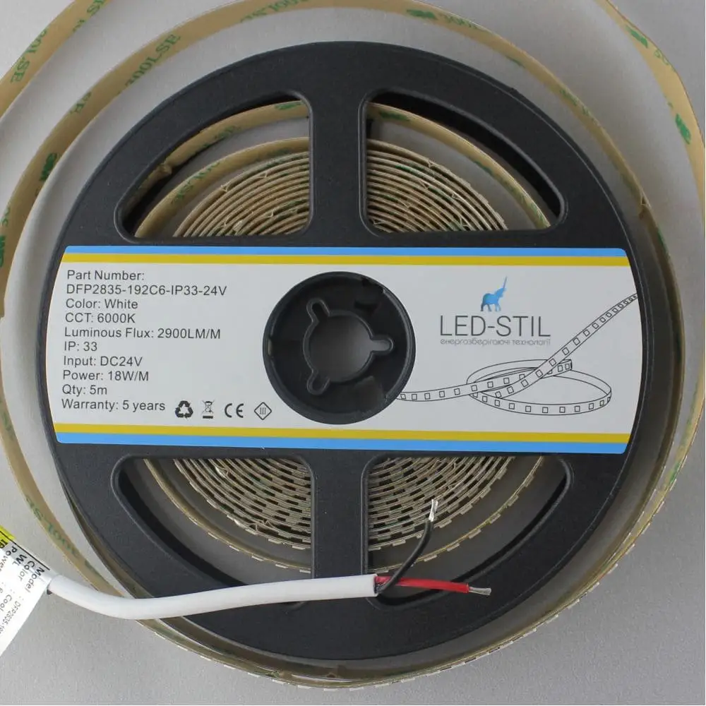 LED-STIL LED стрічка LED-STIL 6000K, 18 W, 2835, 192 шт, IP33, 24V, 2900LM Коломия - фото 5