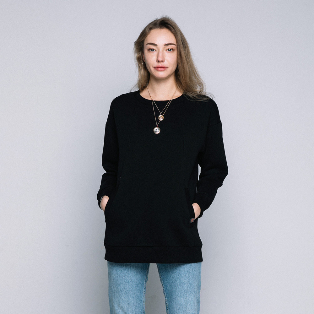 Світшот для вагітних і годуючих Бежевий чорний Київ - фото 3