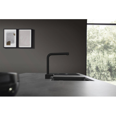 Смеситель Hansgrohe Aquno Select M81 , 21 см, чорний матовий (73836670) Винница - изображение 2
