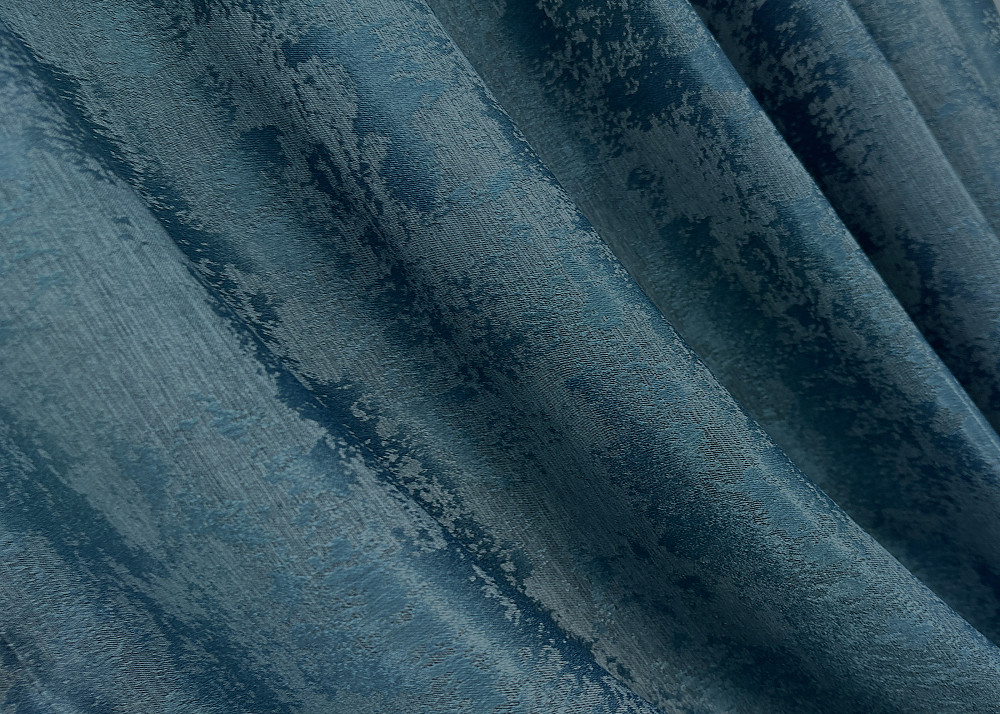 Комплект готовых штор VR-Textil Жаккард Sultan YL № 1546ш Лазурный 150х270 см 2 шт (33-0415) Киев - изображение 6