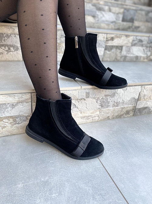 Maxi Жіночі черевики Maxi чорні натуральна замша 37-39р. (1105) Коломия - фото 6