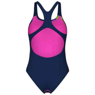 Купальник Arena Water Fluids Swimsuit Swim Pro 008837-570 Темно-синій/Рожевий/Салатовий 34 (3468337533269) Вінниця