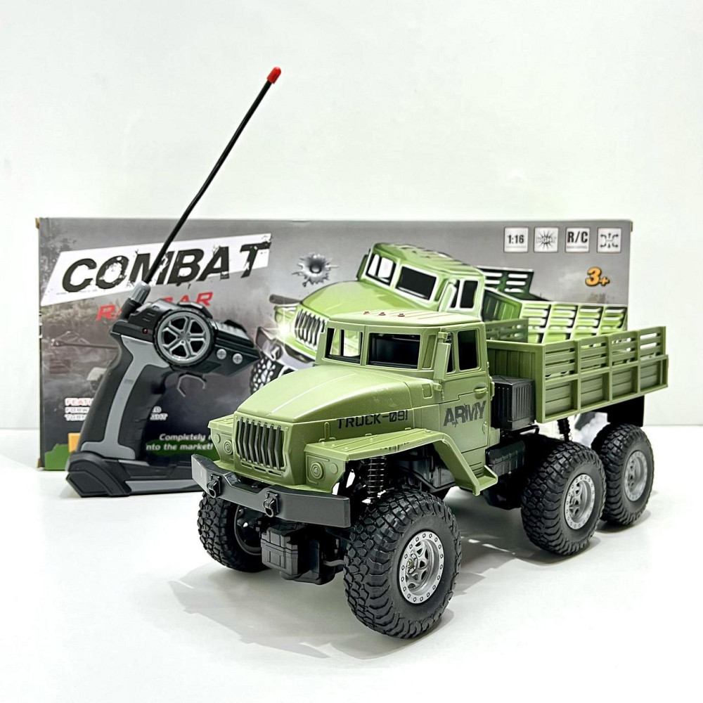 Вантажівка військова на радіокеруванні з гумовими колесами на акумуляторі з пультом (WL-300B) Чернігів - фото 7