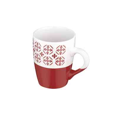 Чашка Ardesto Ornament, 320мл, кераміка, червоно-білий (AR3045R) Винница