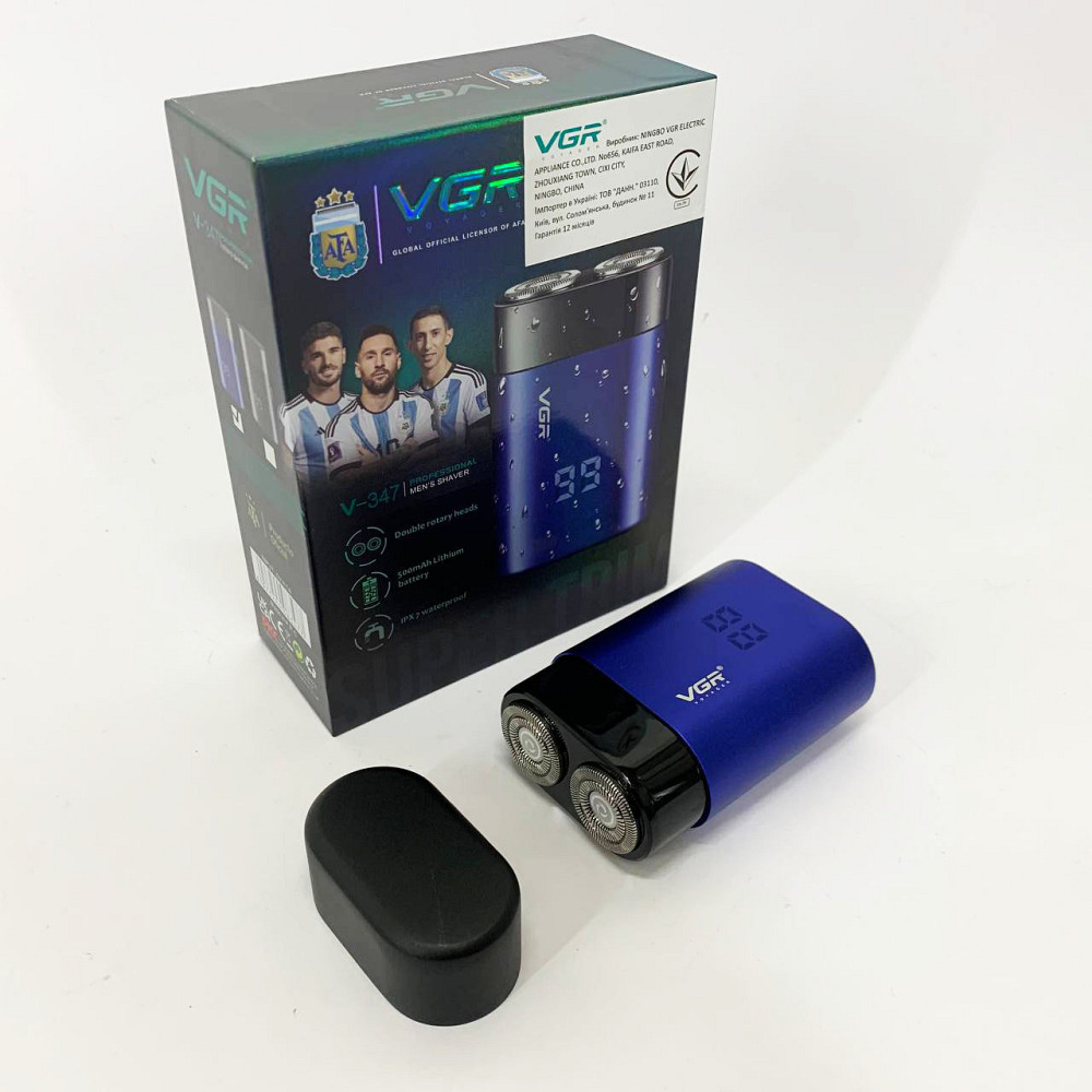Потужна електрична бритва для бороди VGR V-347, Електрична бритва для стрижки з вологозахистом JX-92 Івано-Франківськ - фото 9
