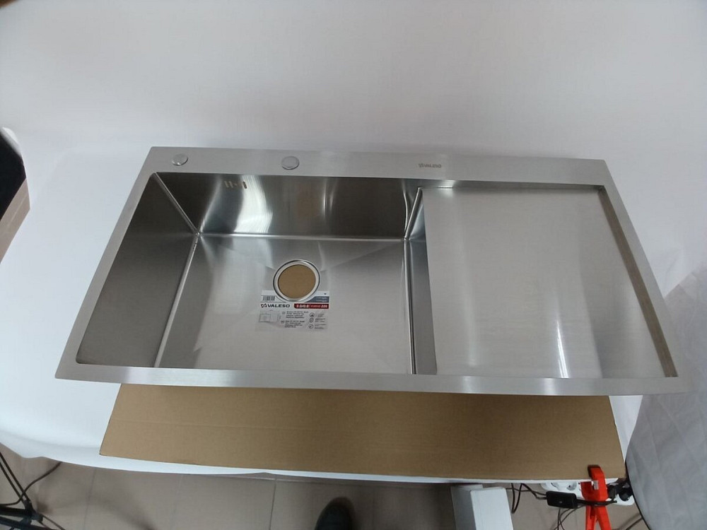 VALESO Кухонна мийка нержавійка CM 100*50 L VALESO Handmade (3.0/0.8) Київ - фото 2