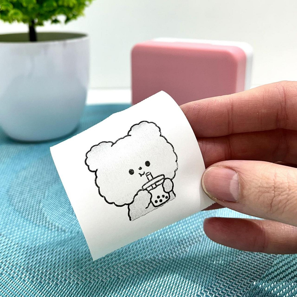 Принтер-міні дитячий портативний друк зі смартфона Рожевий (C 65320) Чернігів - фото 8