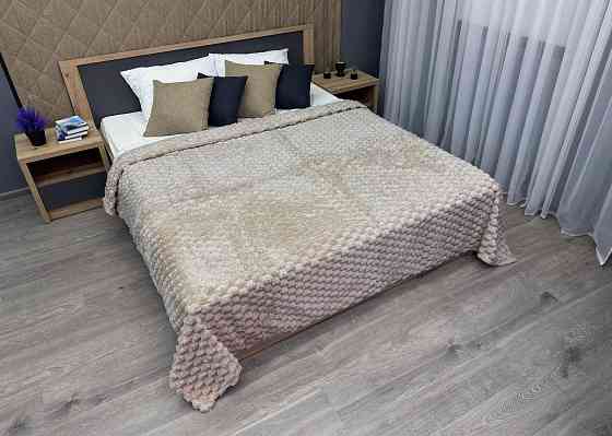 Плед-покривало 210х210 см (+-5см) Соти Світло-бежевий (87-204) Київ