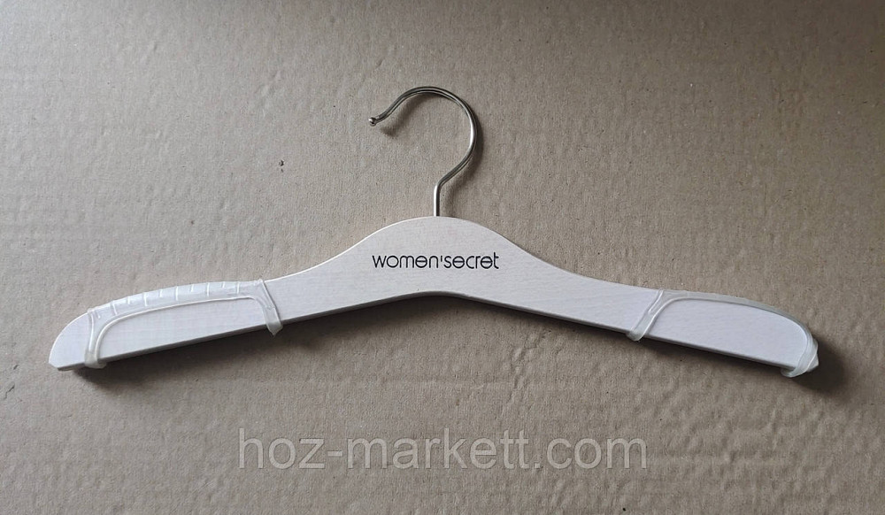 Вішалки плічка жіночі для білизни дерев'яні 32 см із силіконом Women secret Італія Харків - фото 7