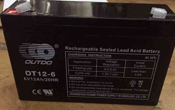 Аккумулятор 6V 12А AGM (151х51х100) Мукачево