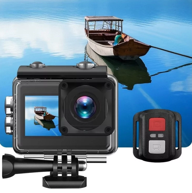 Екшн камера V8 Full HD 4K Wi-Fi з пультом дистанційного керування і водонепроникним боксом Київ - фото 3