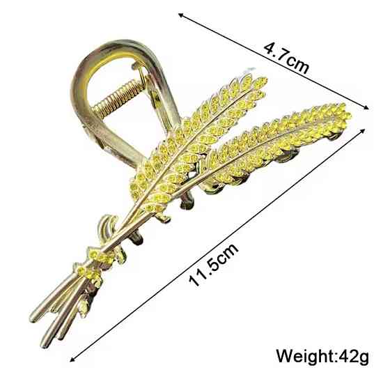 Заколка-крабік "Колоски" Сміла