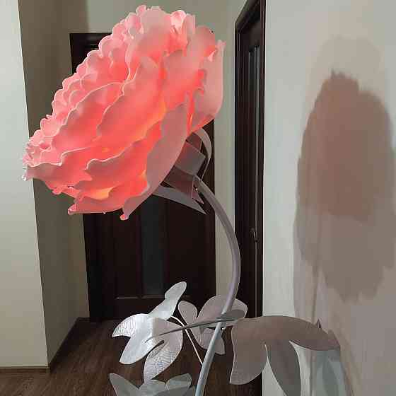 Торшер-нічник "Півонія рожевий" Дніпро