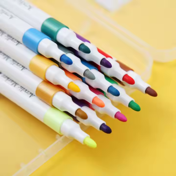 Набір акрилових маркерів, 36 кольорів, художні маркери для творчості та дитячих розмальовок Кам'янець-Подільський