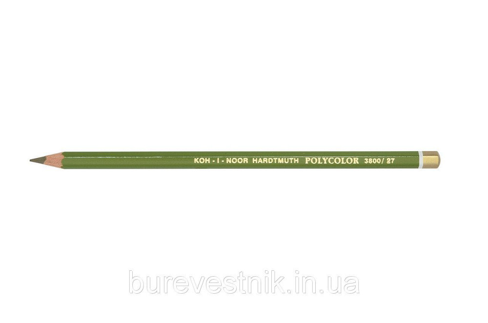 Олівець художній "Kooh-i-Noor" POLYCOLOR 3800/27 olive green dark/олив.тем-зелений, шт Київ - фото 1