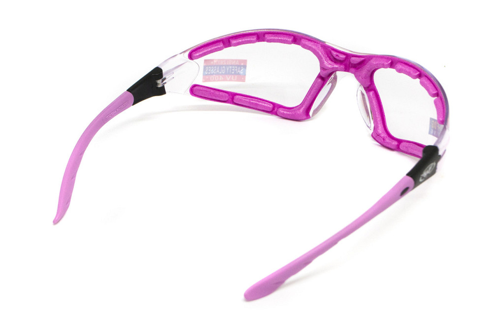 Окуляри захисні з ущільнювачем Global Vision Ruthless Purple (clear) Anti-Fog, прозорі в фіолетовій оправі Запорожье - изображение 4