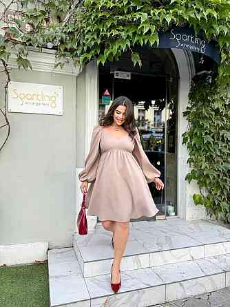 Женское романтическое платье батал с декольте плотная костюмка Мокко, 50/52 Одесса