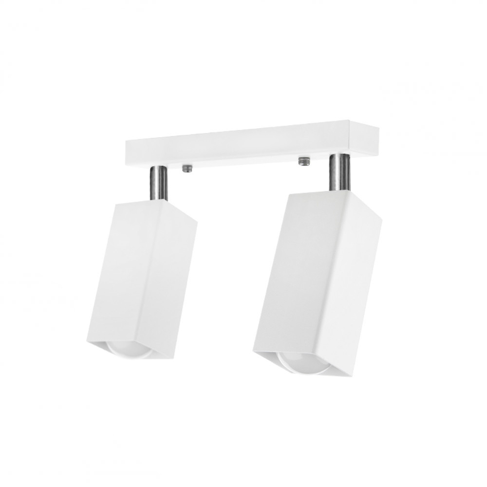 Потолочный поворотный светильник накладной 2 плафона Е27 белый Crocus SQ 1105-2 Киев - изображение 3