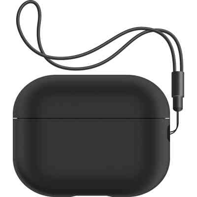 Чохол для навушників Armorstandart Silicone Case with straps для Apple Airpods Pro 2 Black (ARM68608) Вінниця