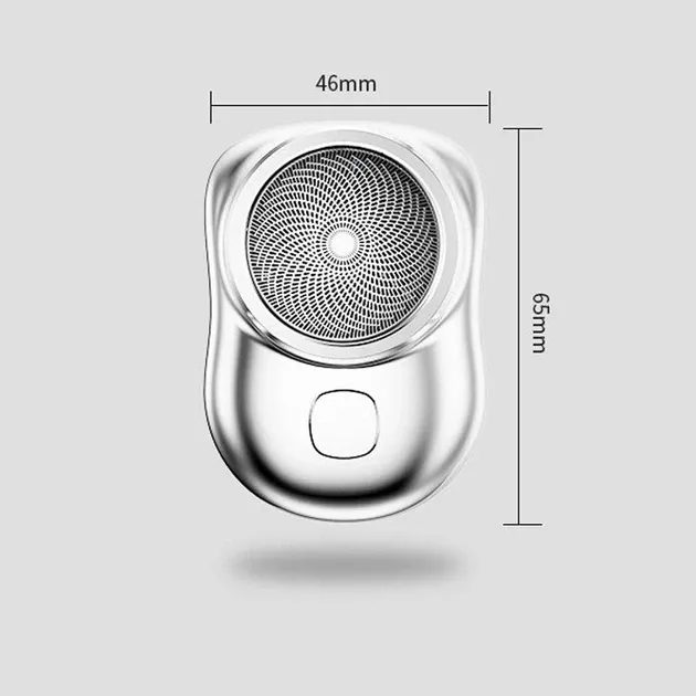 Бритва Mini Shaver USB, акумулятор 300 мАг, вологозахист IPX7, 3 леза, зарядка Type-C Одеса - фото 10