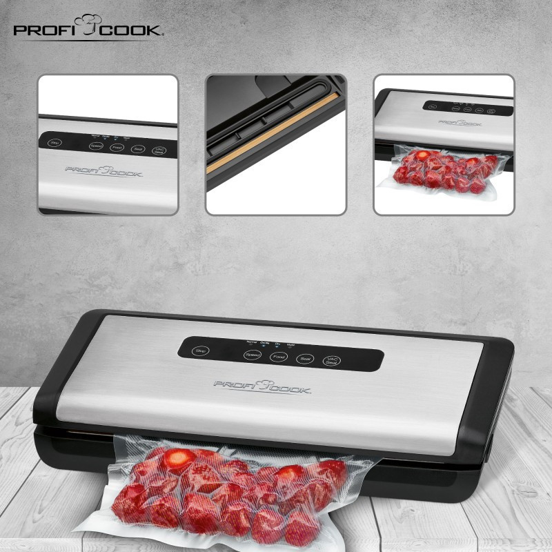 Вакуумный упаковщик мощность всасывания 12 л/мин с 18 пакетами Profi Cook PC-VK (1146) 120 Вт Нововолынск - изображение 5