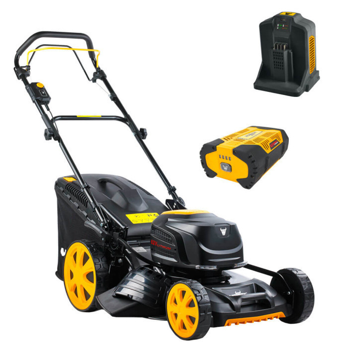 Аккумуляторная газонокосилка Mowox EM 4662 SX-Li с 1 акб 62V 4.0Ah и с/п BC 135 Коломыя - изображение 1