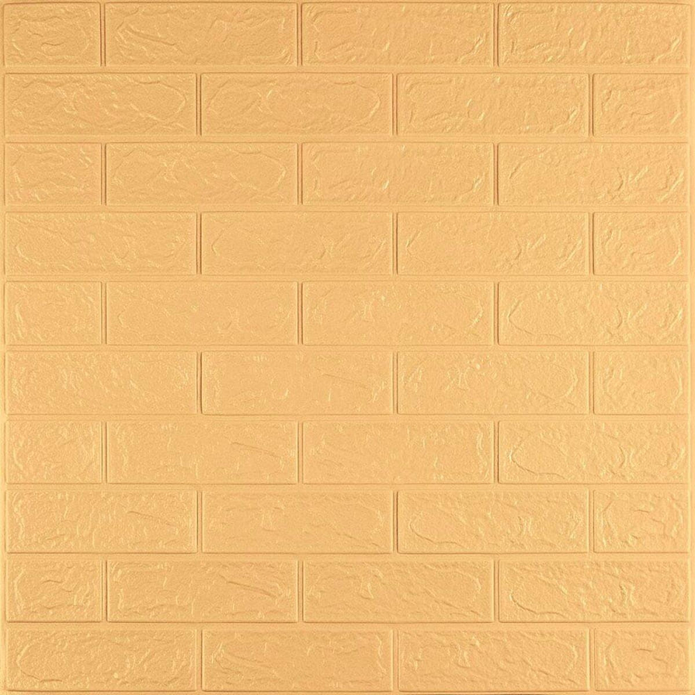 3D панель самоклеющаяся кирпич 700x770x3мм Желто - песочный (009-3) SW-00000229 Киев - изображение 1