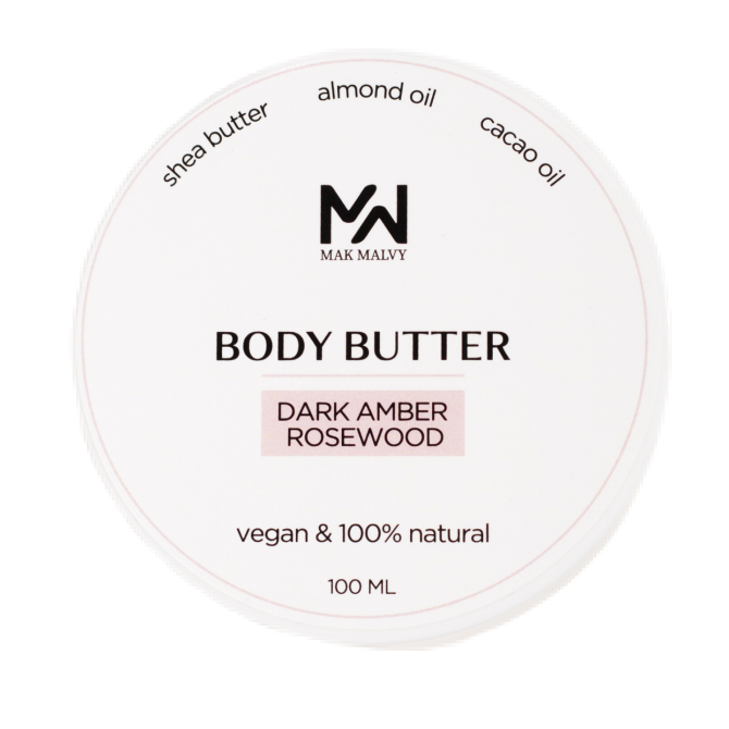Баттер для тела Dark amber rosewood Mak Malvy 100 мл Винница - изображение 1