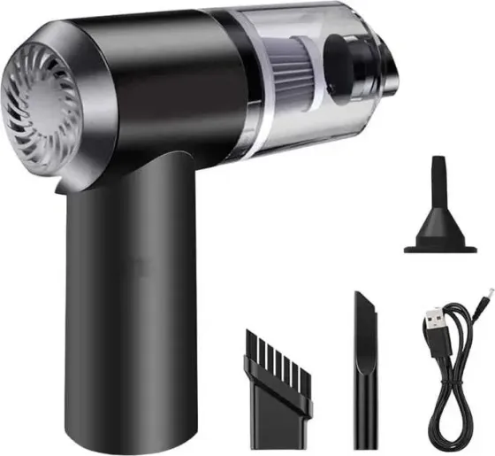 Автомобільний пилосос TS-5538 120 Вт, компактний, зі знімним контейнером та насадками для прибирання салону Одеса