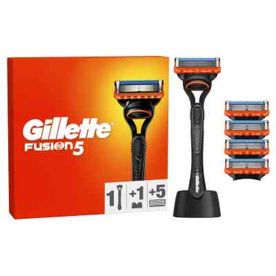 Бритва Gillette Fusion5 с 5 сменными картриджами + Подставка (8700216356794) Винница