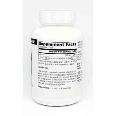 Минералы Source Naturals Кальций в Аминокислотном Хелате, 100 таблеток (SN0301) Винница