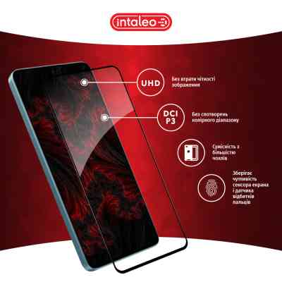 Скло захисне Intaleo Full Glue Xiaomi Redmi Note 13 Pro Plus 5G Black (1283126583933) Вінниця