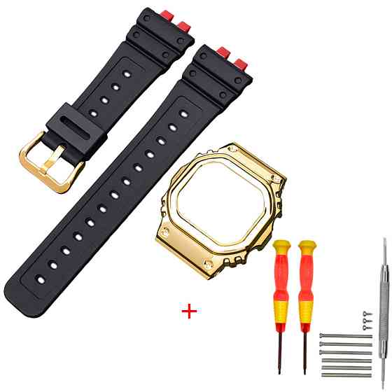 Ремешок + безель (рант) для Casio G-Shock GMW-B5000 Red-Black GD SBR Киев