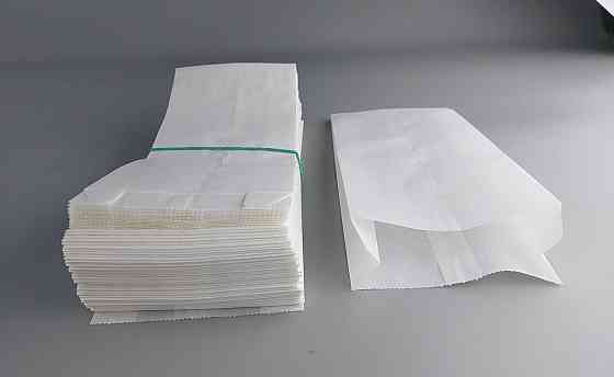 Жиростойкий бумажные пакеты саше 10/5*23 Белый (100 шт) Харьков