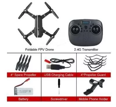 Протиударний квадрокоптер із камерою 8807W дрон Вінниця - фото 8