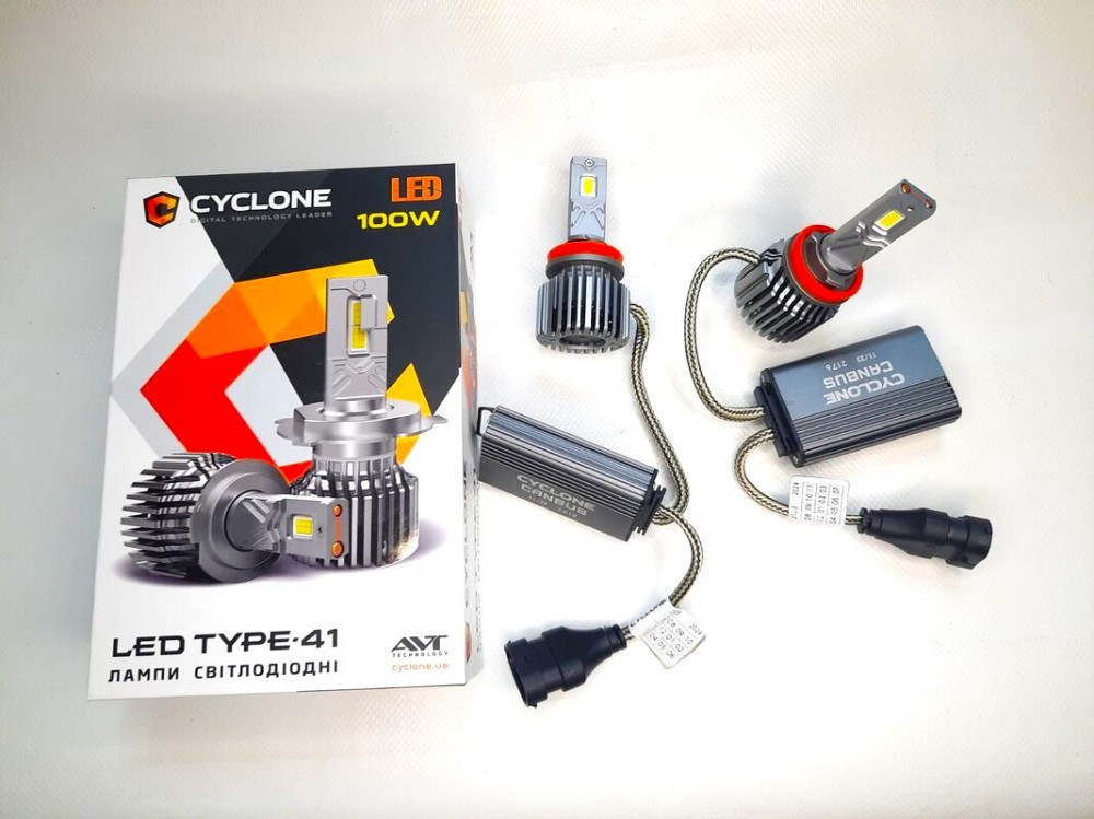 Світлодіодні лампи H11 Cyclone type41/LED/12V/50W/18000Lm/6000K Вінниця - фото 5