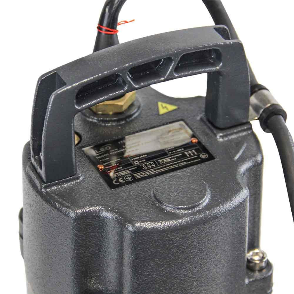 Насос канализационный 380В 2.2кВт Hmax 23м Qmax 400л/мин (с режущим механизмом) LEO 3.0 (7739633) Ровно - изображение 8