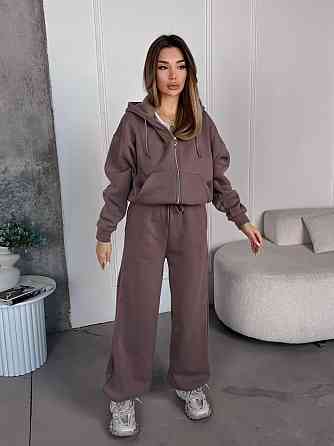 Женский теплый костюм с широкими штанами Одесса