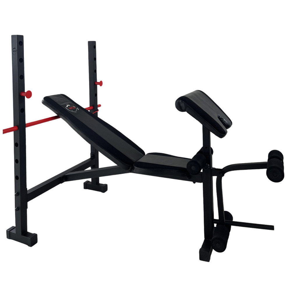 Лавка силова для жиму WCG DS 1500 + парта Скотта, похила лава для тренувань зі стійками під штангу Київ - фото 3