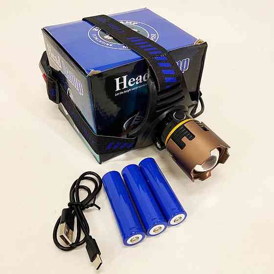 Фонарь налобный A50-TG, Power Bank 3x18650 GY-22 Львов