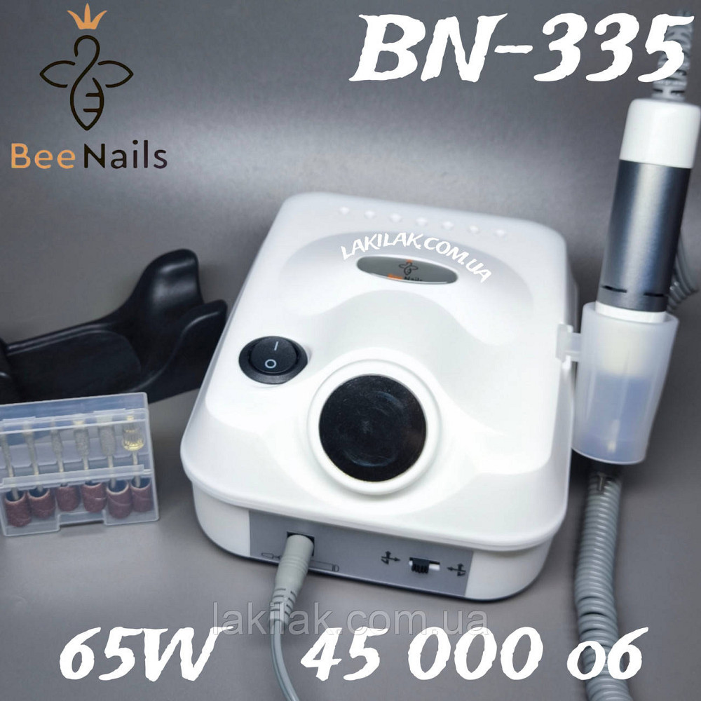 Фрезер для манікюру Bee Nails BN-335 65W 45тис. об/хв (білий) Херсон - фото 1