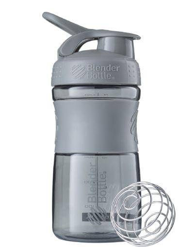Шейкер спортивний (пляшка) BlenderBottle SportMixer Flip 20oz/590ml Grey Киев - изображение 1