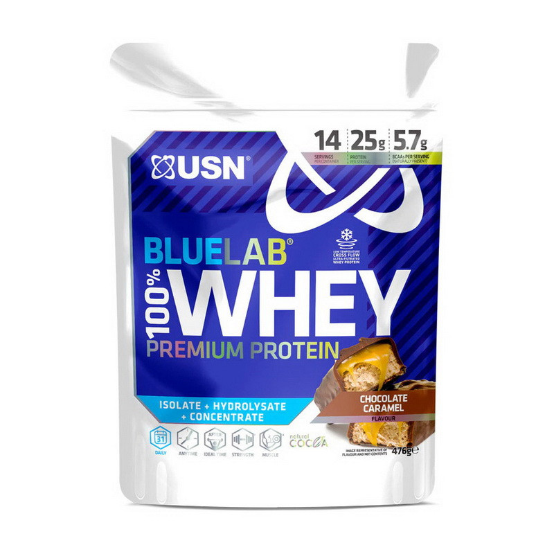 Blue Lab 100% Whey Premium Protein (476 g, caramel chocolate) Луцьк - фото 1