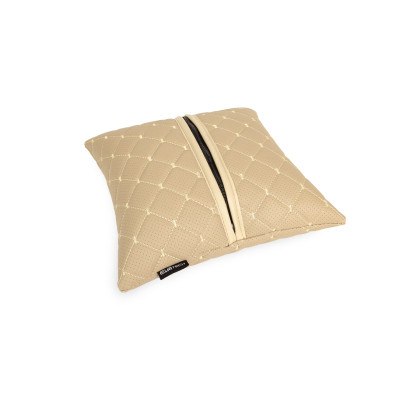 Подушка EVAtech ECO 30x30 см бежева з бежевою ниткою (SPSCSII) Винница - изображение 5