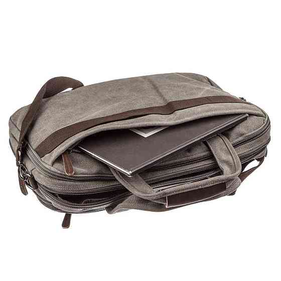 Сумка текстильна для ноутбука 15.6 Сіра (Vintage) Київ