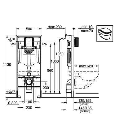 Інсталяція для унітазу Grohe Rapid SL   ( 38536001 ) 38944 Харків